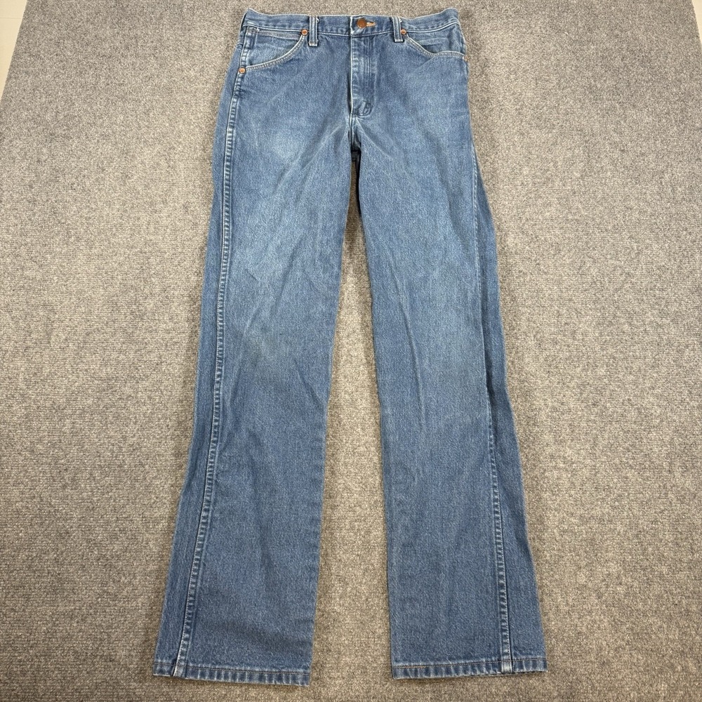 Wrangler Jeans Mens 32x34 (Fits 28x32) Blue Denim Cowboy Cut 936DEN Medium‎ Wash
